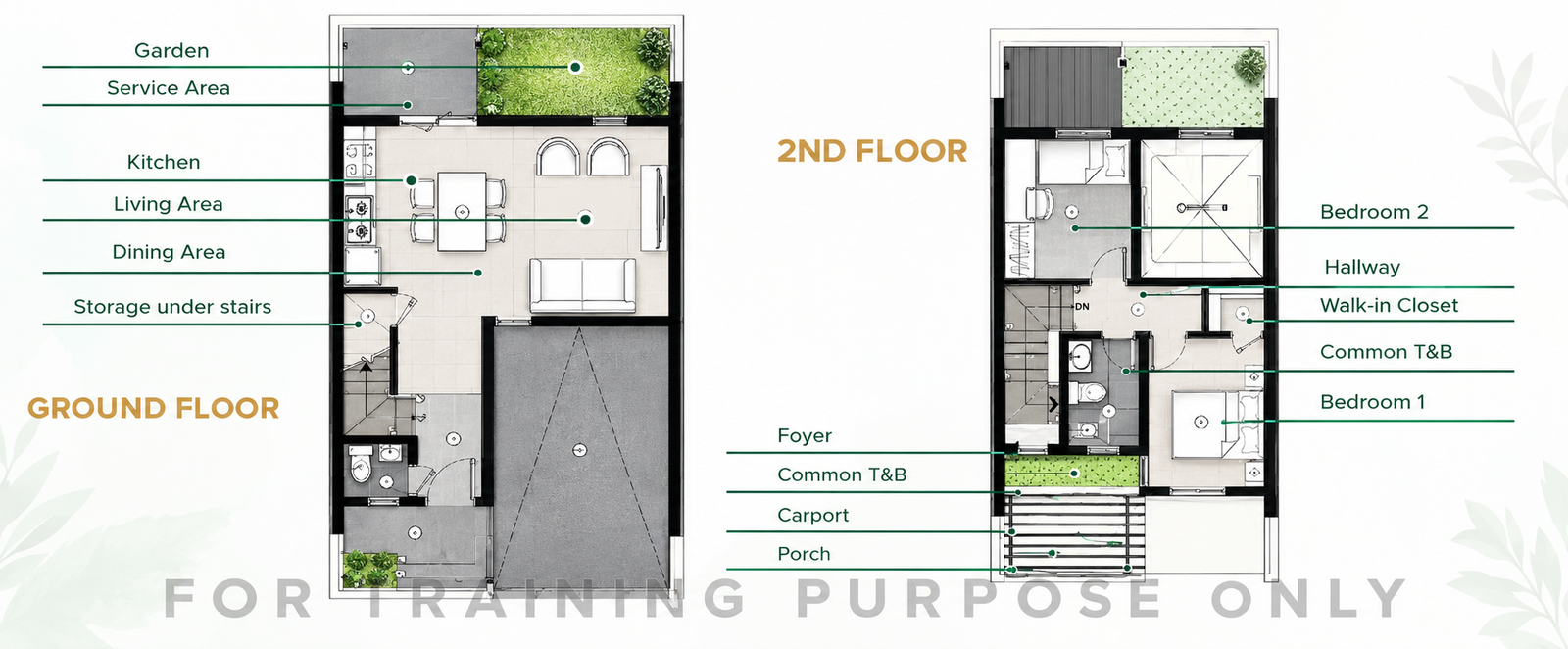 Ground Floor & Second Floor